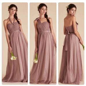 Birdy Grey Sandy Mauve Convertible Christina Bridesmaid Spring Dress Large